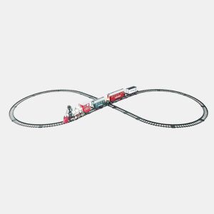Well Home Conjunto de trem de Natal com 22 peças, som e luz, trilho de 523 cm