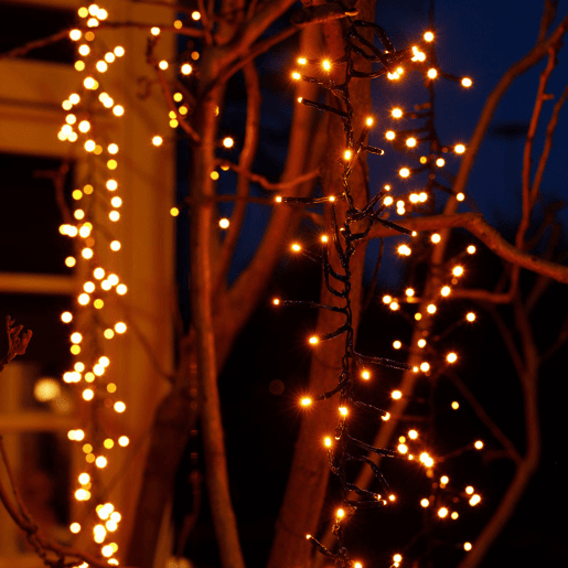 Cordão de Luzes Well Home com 240 LEDs Branco Quente - Cabo de 3 m