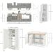 Cocina 30 Estantes en Madera Melaminada 255 Cocina 30 Estantes en Madera Melaminada 255 Gris