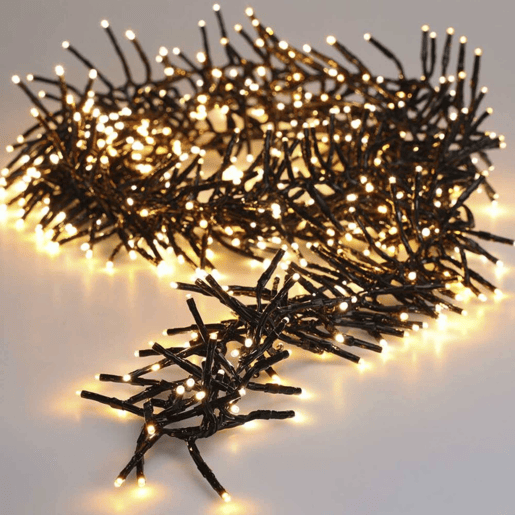 Luzes de corda LED Well Home 576 branco quente e branco extra quente com controlador de 8 funções e temporizador