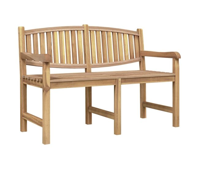 Vidaxl banco de jardín madera maciza de teca 149,5x60x90 cm