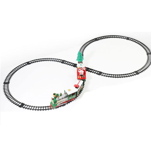Well Home Conjunto de trem de Natal de 22 peças com som e luz e trilho de 283 cm
