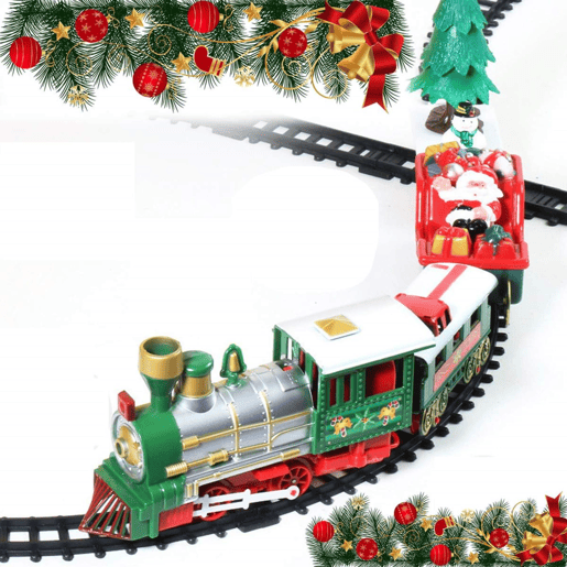 Well Home Conjunto de trem de Natal de 22 peças com som e luz e trilho de 283 cm