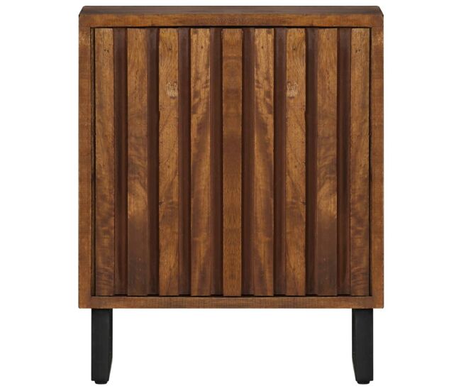 Mesita de noche mesilla de noche - madera maciza de mango 40x30x50 cm