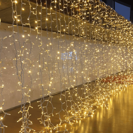 Luzes de guirlanda de Natal Well Home com 700 LEDs brancos extra quentes - 14 metros