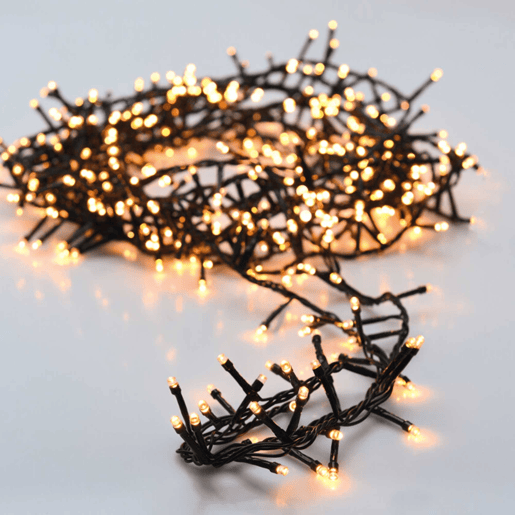 Luzes de guirlanda de Natal Well Home com 700 LEDs brancos extra quentes - 14 metros