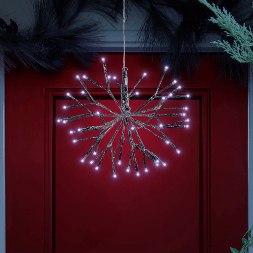 Luminária pendente Well Home com 464 LEDs brancos de 45 cm