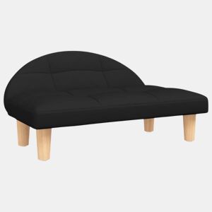 vidaXL Cama para cães 70x52x30 cm tecido preto