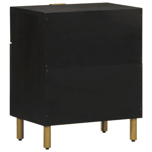 Mesa De Cabeceira - Mesinha De Cabeceira 50x33x60 cm derivados de madeira preto Mesa De Cabeceira - Mesinha De Cabeceira 50x33x60 cm derivados de madeira preto
