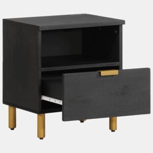 Mesa De Cabeceira - Mesinha De Cabeceira 40x33x46 cm derivados de madeira preto