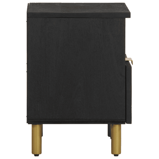 Mesa De Cabeceira - Mesinha De Cabeceira 40x33x46 cm derivados de madeira preto