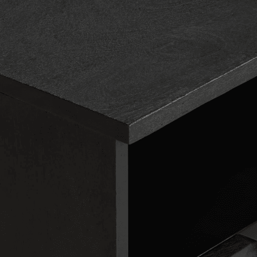 Mesa De Cabeceira - Mesinha De Cabeceira 40x33x46 cm derivados de madeira preto