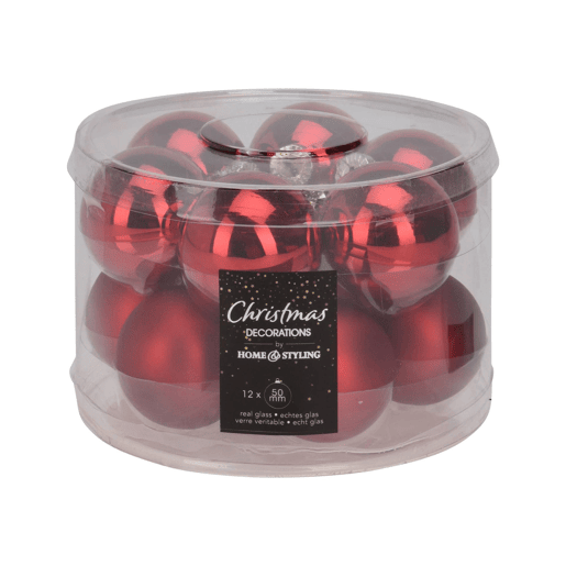 Conjunto de 12 bolas de Natal Well Home Conjunto de 12 bolas de Natal Well Home