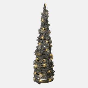 Well Home Cone de Natal Artificial com 40 Micro Luzes LED 80cm