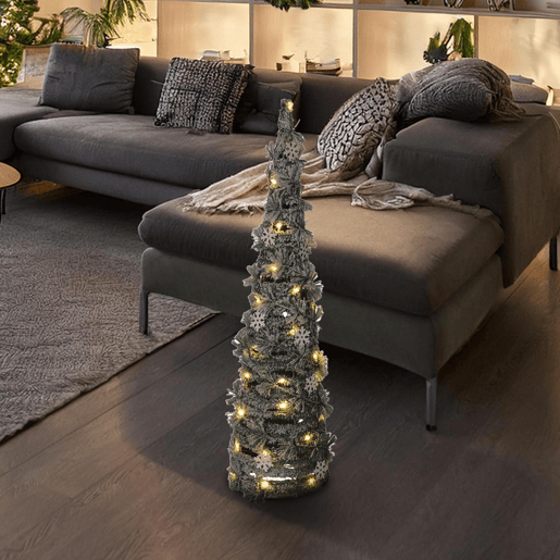 Well Home Cone de Natal Artificial com 40 Micro Luzes LED 80cm Well Home Cone de Natal Artificial com 40 Micro Luzes LED 80cm