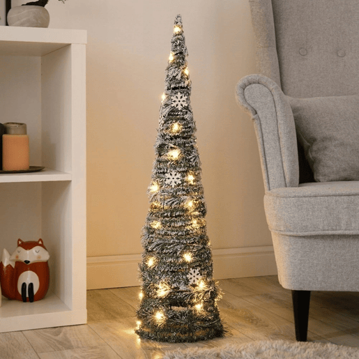 Well Home Cone de Natal Artificial com 40 Micro Luzes LED 80cm Well Home Cone de Natal Artificial com 40 Micro Luzes LED 80cm