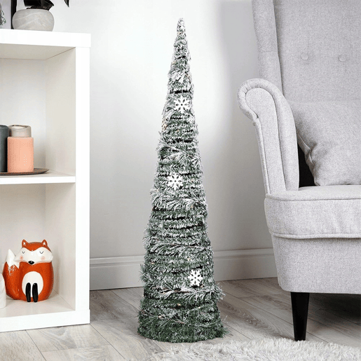 Well Home Cone de Natal Artificial com 40 Micro Luzes LED 80cm Well Home Cone de Natal Artificial com 40 Micro Luzes LED 80cm
