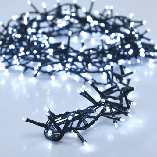 Luzes de Natal Well Home com 1000 LEDs brancos frios e 8 conjuntos de luzes - 20 m de comprimento
