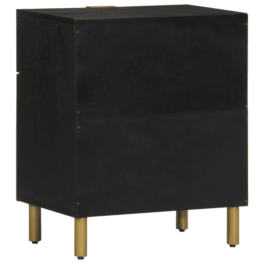 Mesa De Cabeceira - Mesinha De Cabeceira 50x33x60 cm derivados de madeira preto Mesa De Cabeceira - Mesinha De Cabeceira 50x33x60 cm derivados de madeira preto