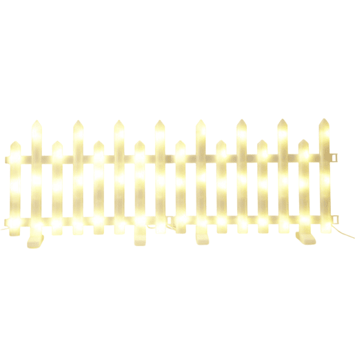 Well Home Conjunto de 8 luzes de cerca LED branco quente com controlador e temporizador