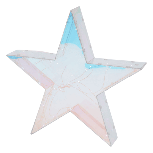 Well Home Luminous Star com 40 luzes LED legais em cores do arco-íris 30x5x28,5 cm