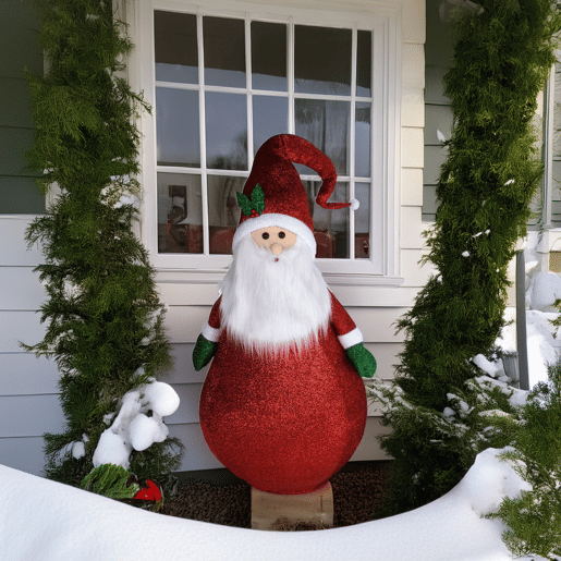 Papai Noel Well Home com corpo dobrável e luzes LED 120 cm