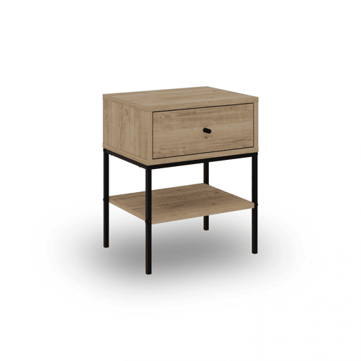 Mesa de cabeceira Svala Roble Negro 45 x 56,4 x 35 cm