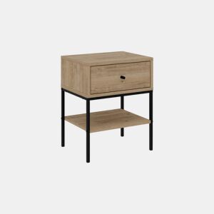 Mesa de cabeceira Svala Roble Negro 45 x 56,4 x 35 cm