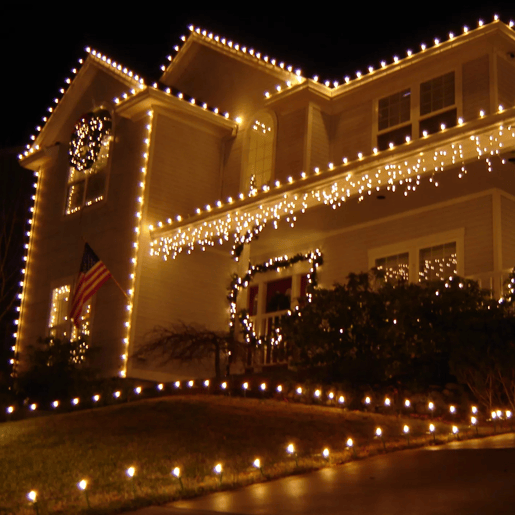 Luzes de corda Well Home com 2016 LEDs brancos quentes, 8 efeitos de luz e 14,6 m de iluminação total
