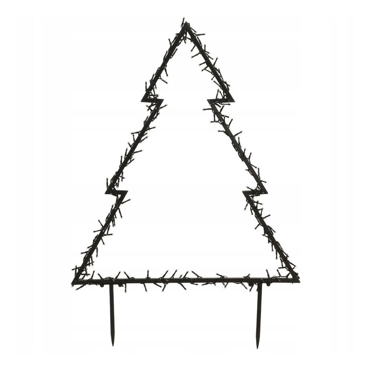 Well home luces navideñas tree garden con 225 luces led blanco cálido y marco de metal 100x72cm