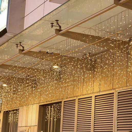 Luzes de guirlanda de Natal Well Home com 400 LEDs brancos quentes - 8 metros