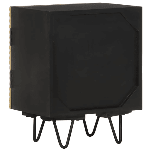 Mesa De Cabeceira - Mesinha De Cabeceira c frente bronze 40x30x50 cm mangueira maciça