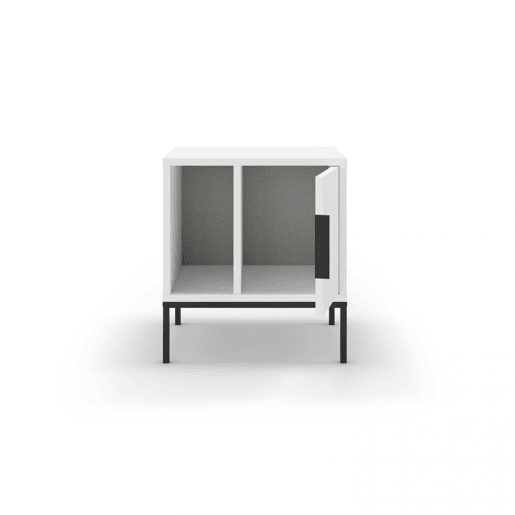 Mesa de cabeceira Brik Blanco Negro 45 x 50 x 35 cm