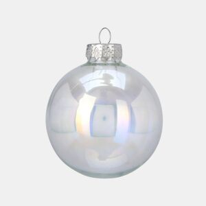 Well Home Conjunto de 16 Bolas de Natal Prateadas Ø5cm - Brilhante