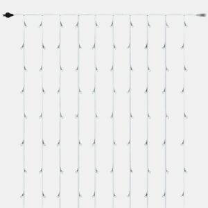 Well Home Cortina de Luz com 480 Luzes LED Branco Quente com Controlador 300x225cm