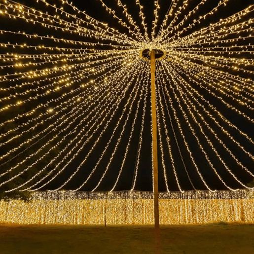 Well Home 192 Luzes de LED Branco Quente e Branco Extra Quente com Controlador de 8 Funções e Temporizador