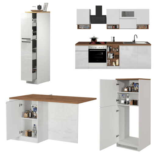Cozinha Modular em Madeira Reforçada