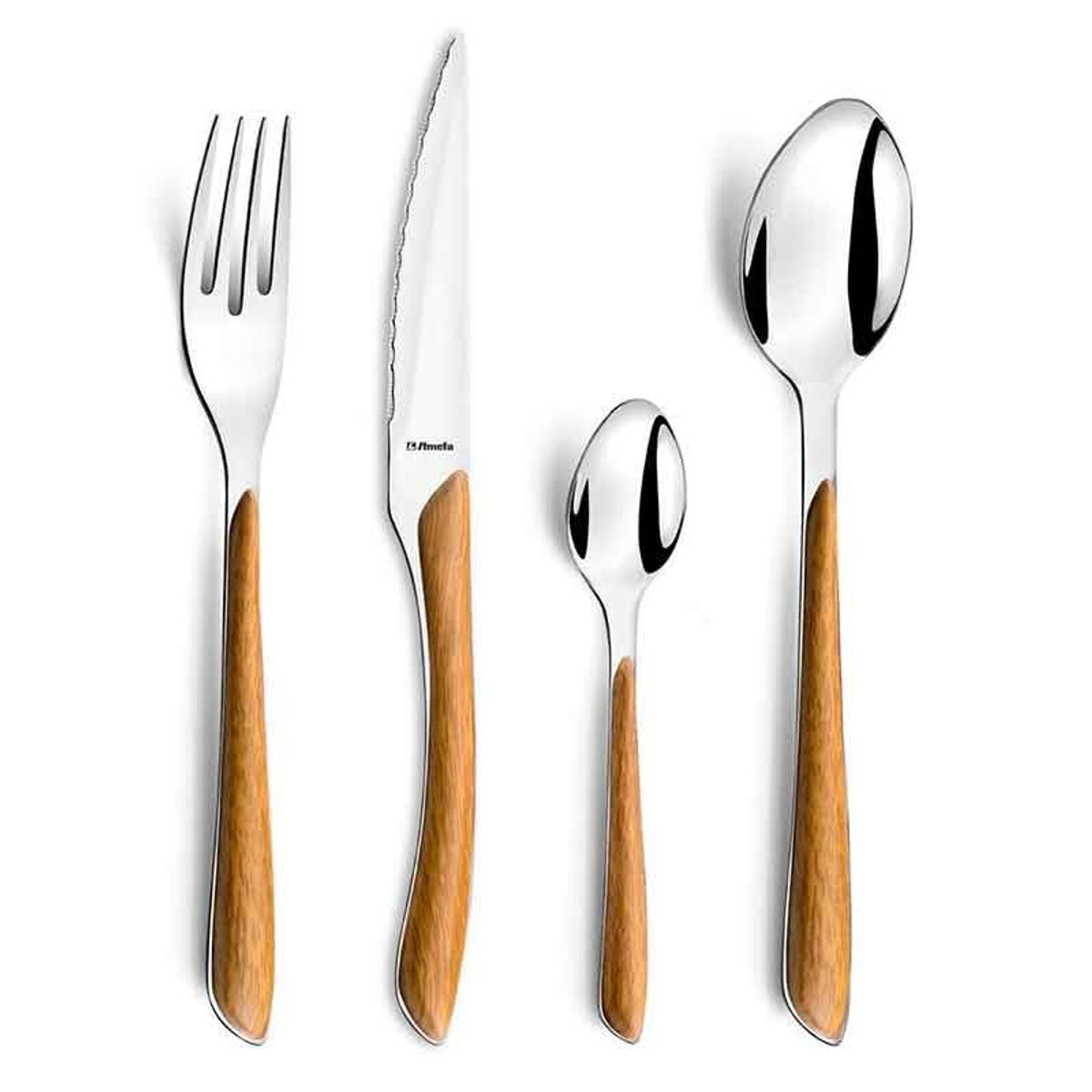 Set de  cubiertos Eclat Amefa acero inoxidable efecto