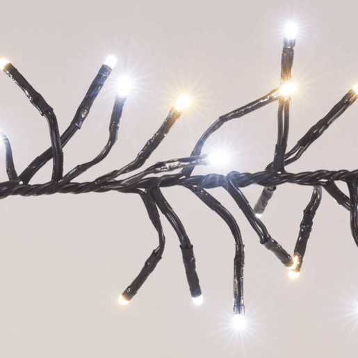 Luzes de corda Well Home com 192 luzes LED brancas e brancas quentes - Cabo de 3 metros