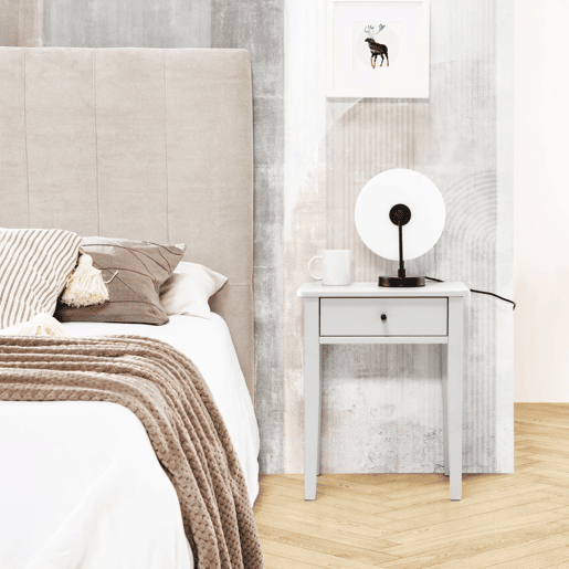 Mesa de cabeceira Vika Gris Soft 46 x 55 x 36,4 cm