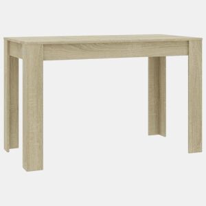 vidaXL Mesa de jantar 120x60x76cm derivados de madeira carvalho sonoma