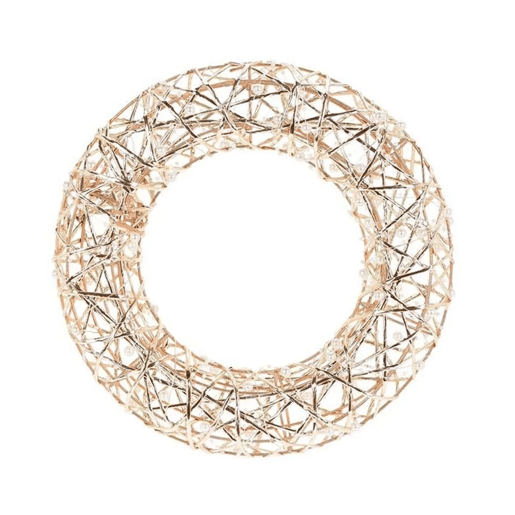 Guirlanda de Natal Well Home Silver com 30 Luzes LED Branco Quente Ø40cm