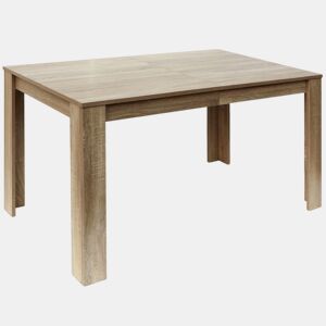 vidaXL Mesa de jantar 140x80x75 cm carvalho