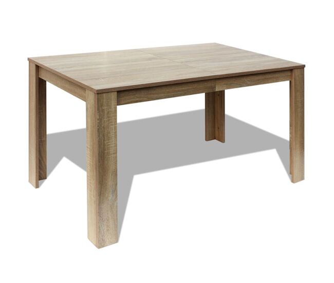 Vidaxl mesa de comedor color roble 140x80x75 cm