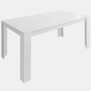vidaXL Mesa de jantar 140x80x75 cm branco