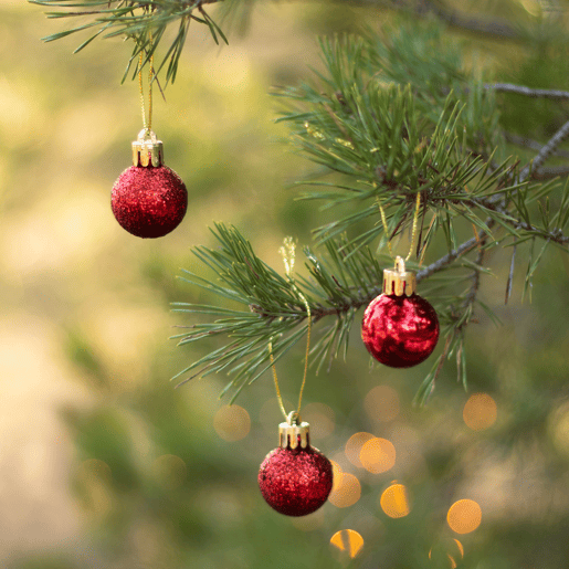 Well Home Pacote com 100 bolas de Natal vermelhas em tubo em diferentes acabamentos e tamanhos