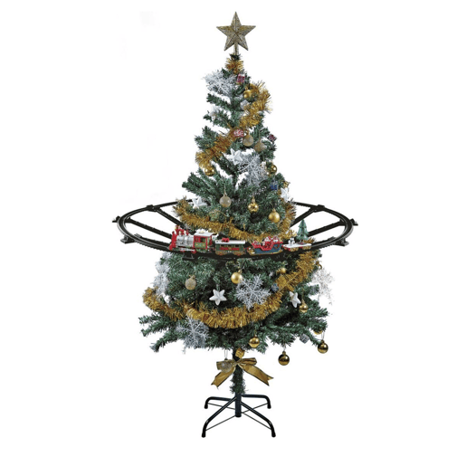 Well Home Conjunto de trem de Natal de 23 peças com luzes e sons com trilho de 274 cm