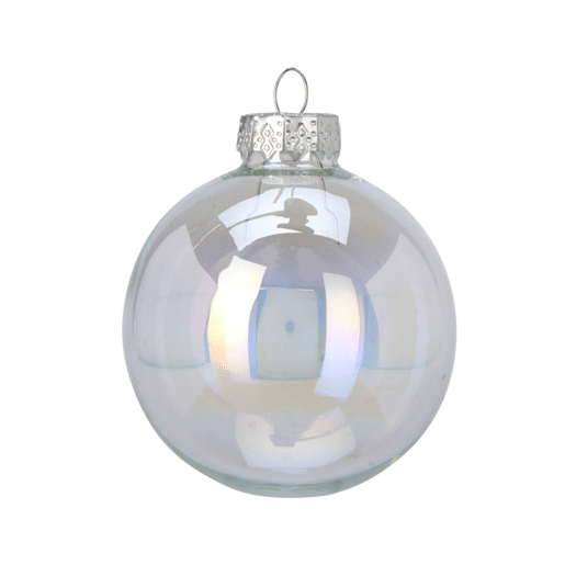 Well Home Conjunto de 16 Bolas de Natal Prateadas Ø3,5cm - Brilhante e Fosco