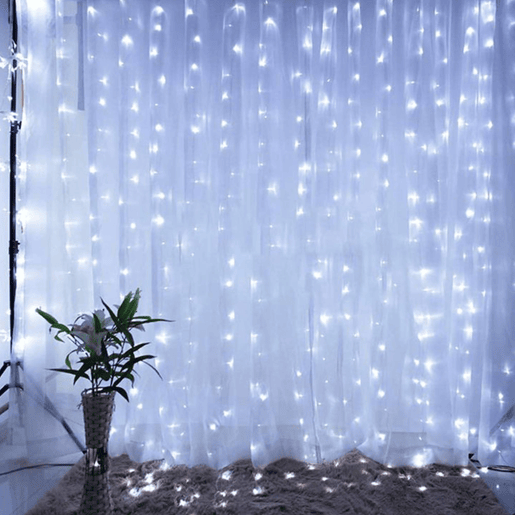 Luzes de guirlanda de Natal Well Home com 1500 LEDs brancos - 30 metros