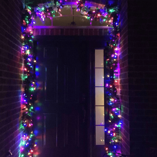 Conjunto de luzes LED multicoloridas Well Home 1250 com cabo de 25 metros e temporizador